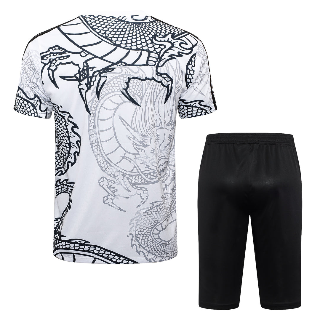 Kit Treino Real Madrid Dragon 23/24 - Branco