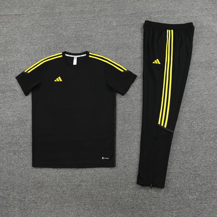 Kit Calça Adidas - Preto/Amarelo