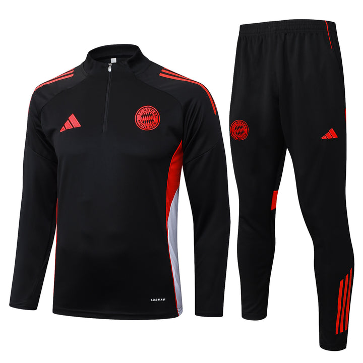 Conjunto Treino Bayern Munich 25/26 - Preto/Vermelho