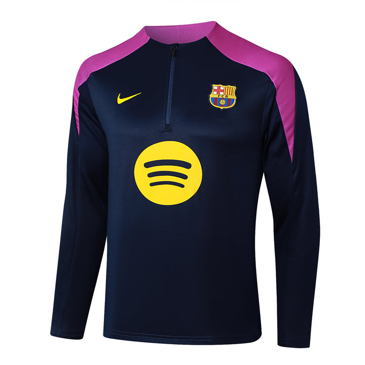 Blusão Barcelona 2025/26 - Rosa Choque/Azul Marinho II