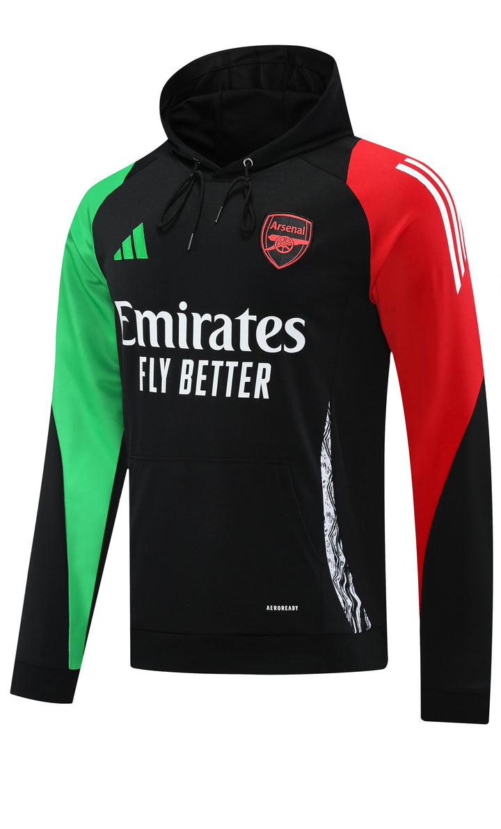 Blusão Arsenal 2024/25 Preto - Capuz