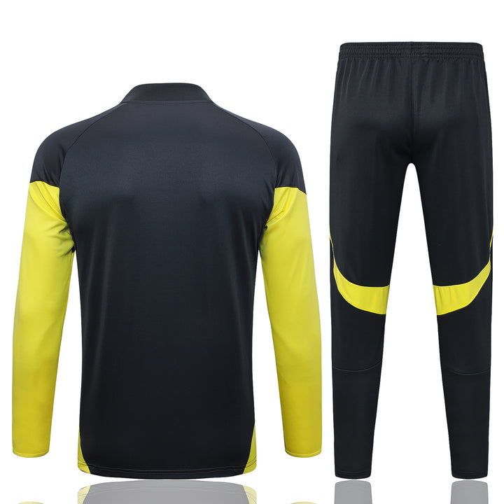 Conjunto Treino Real Madrid 25/26 - Preto/Amarelo