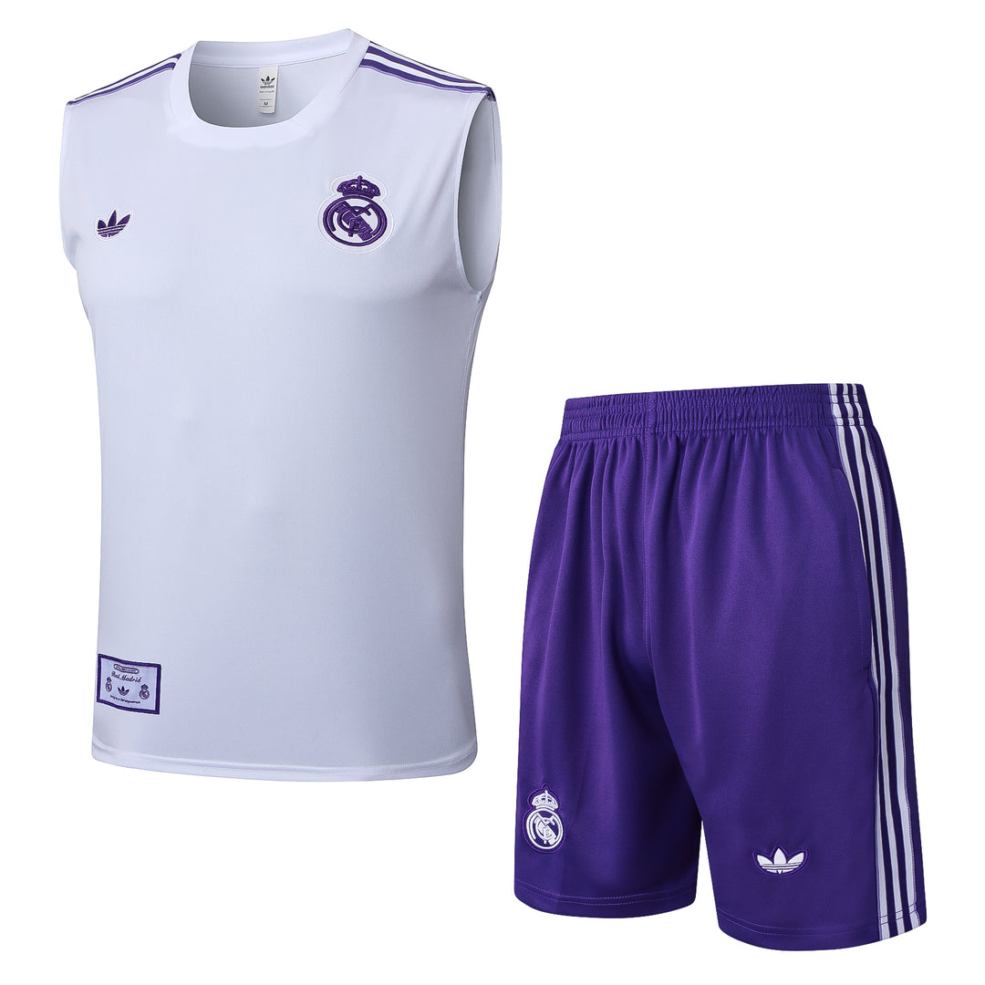 Kit Regata Real Madrid 25/26 - Branco/Azul