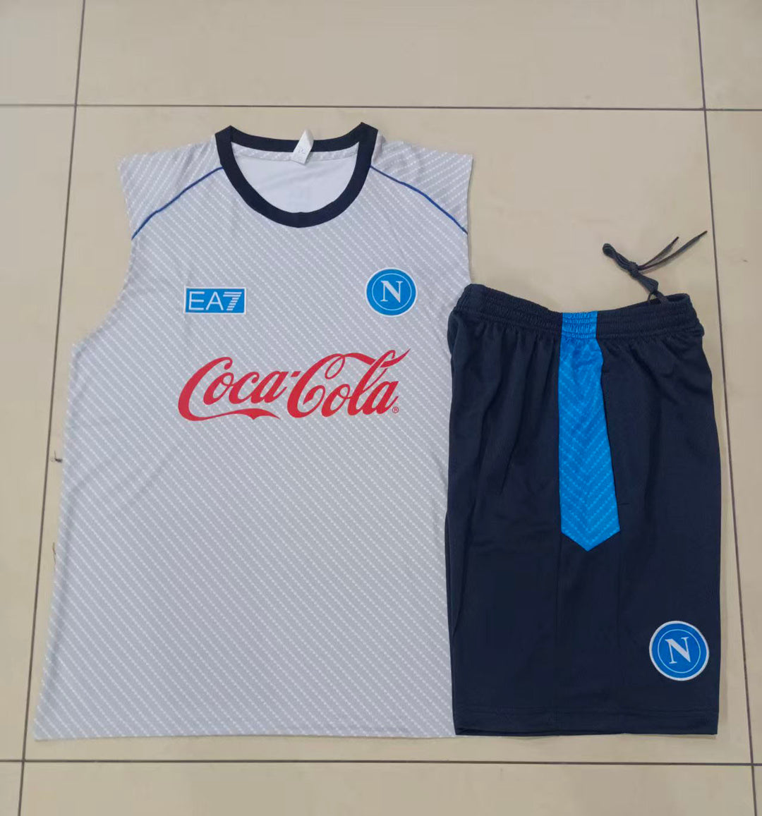 Kit Regata Napoli 25/26 - Branco/Preto/Azul Capri