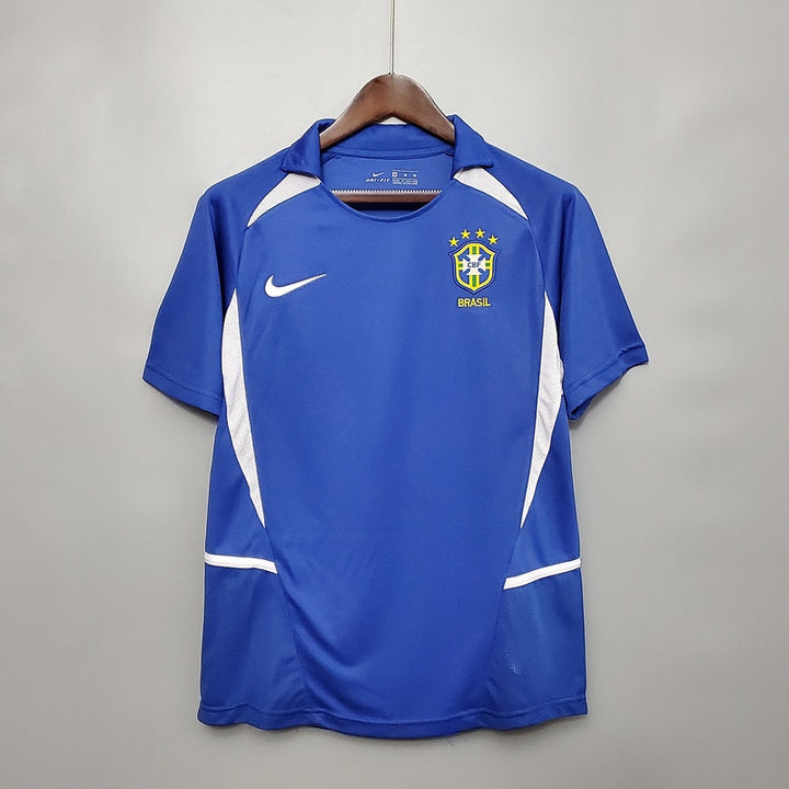 Camisa Retrô Brasil 2002 - Azul