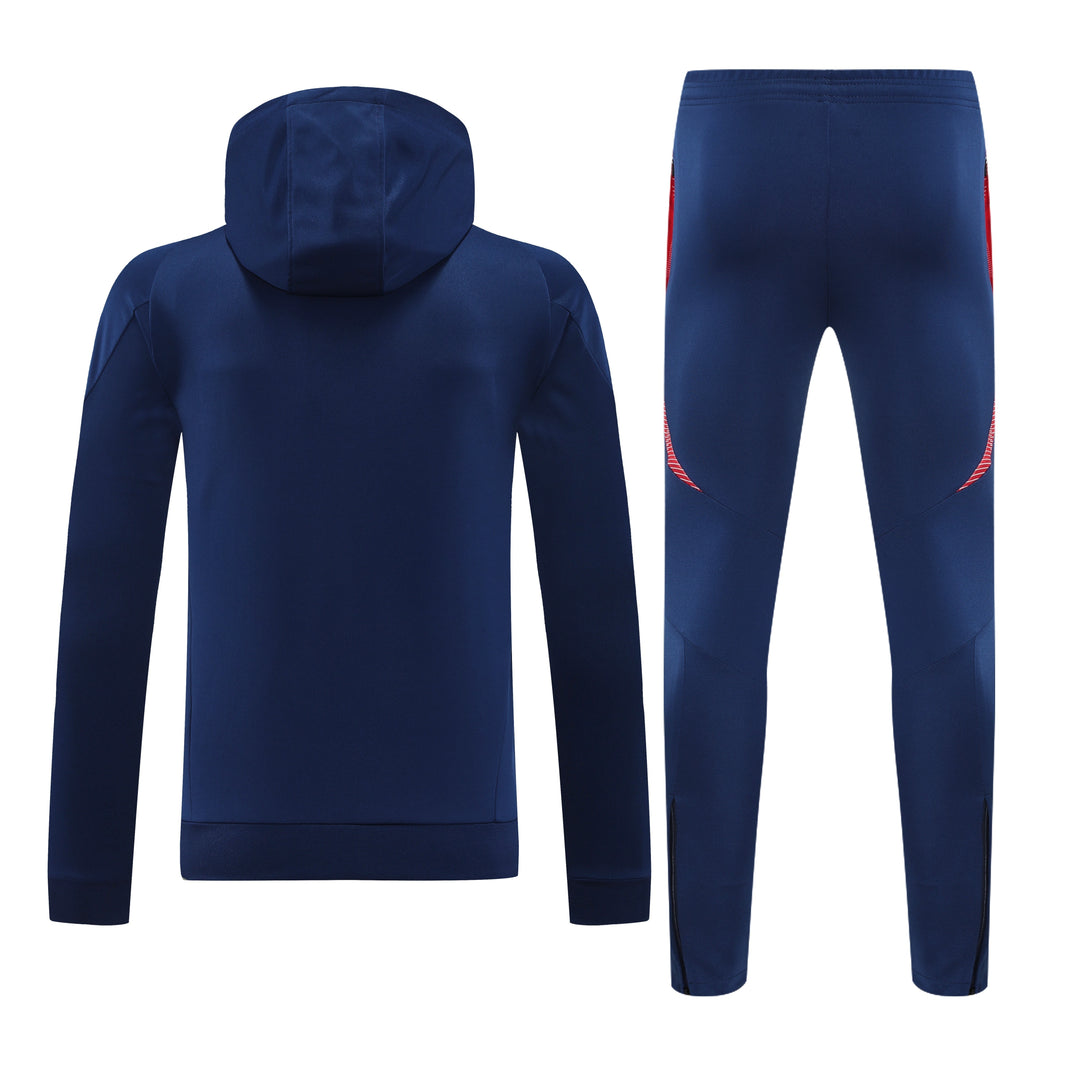 Conjunto Manchester United 2024/25 Azul Marinho - Capuz