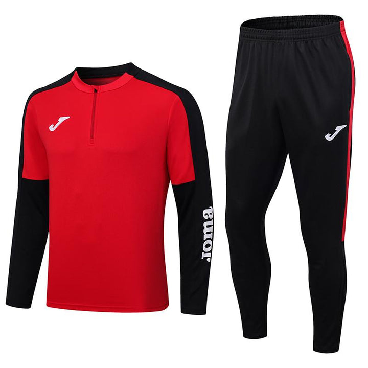 Conjunto Treino Joma - Preto/Vermelho