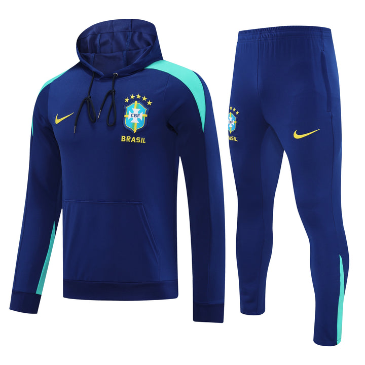 Conjunto Brasil 2025/26 Azul Marinho - Capuz