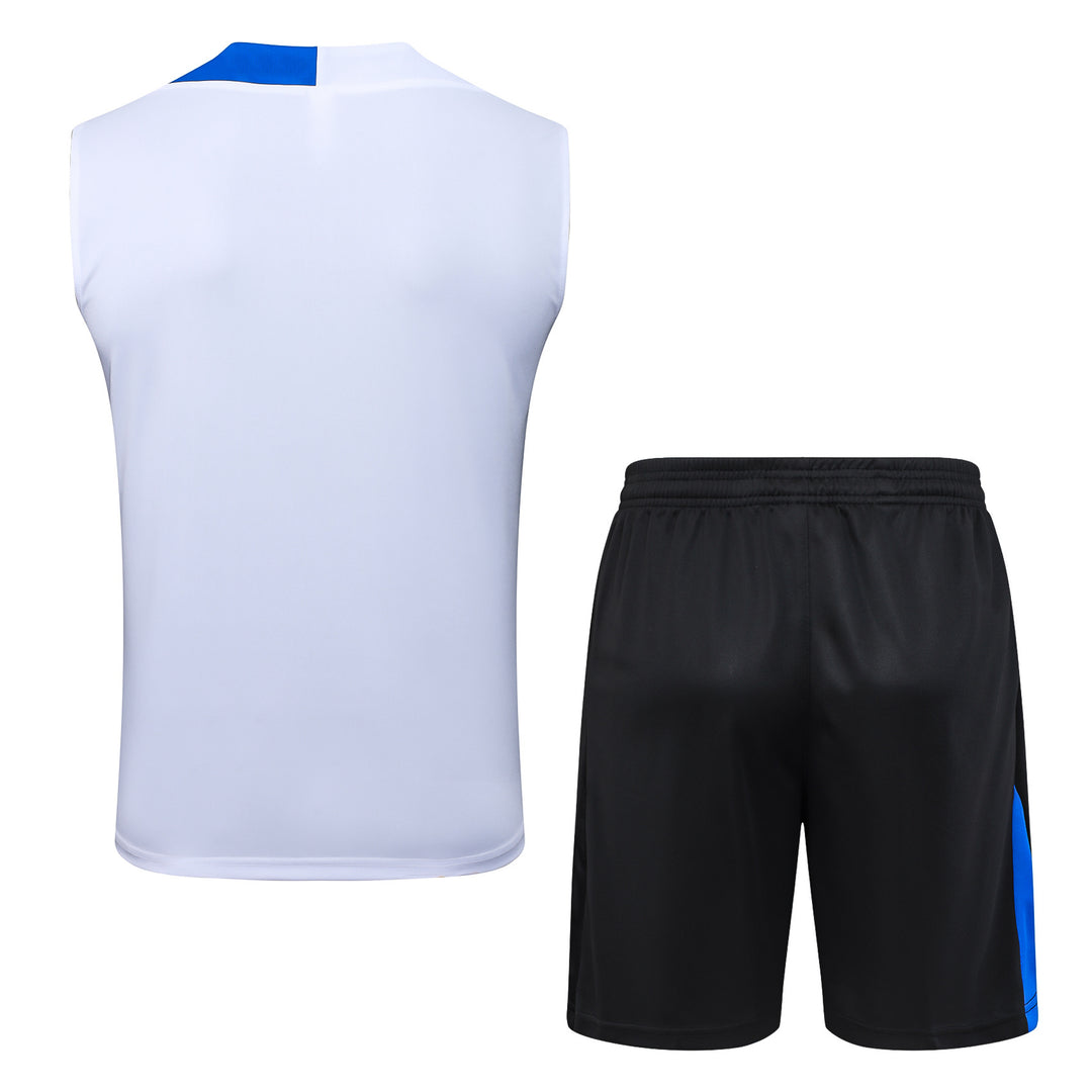 Kit Regata PSG 25/26 - Branco/Preto/Azul Royal