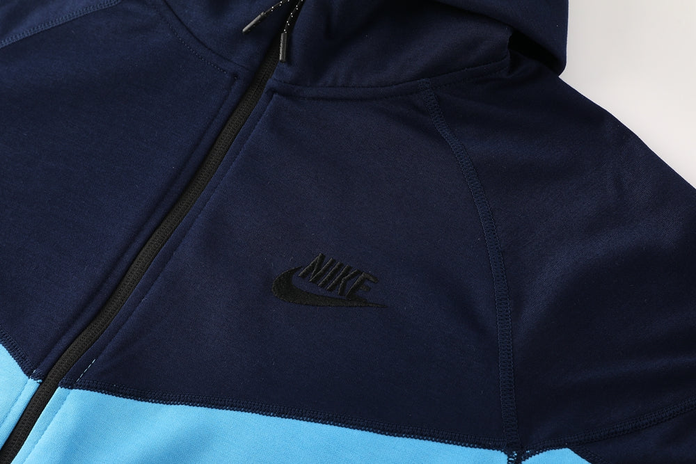 Jaqueta Nike Tech Fleece - Azul Claro/Azul Escuro