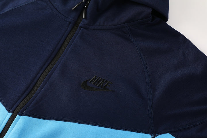 Jaqueta Nike Tech Fleece - Azul Claro/Azul Escuro