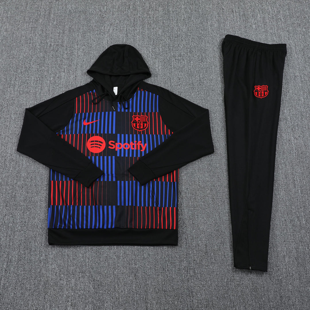 Conjunto Barcelona 2024/25 Preto - Capuz