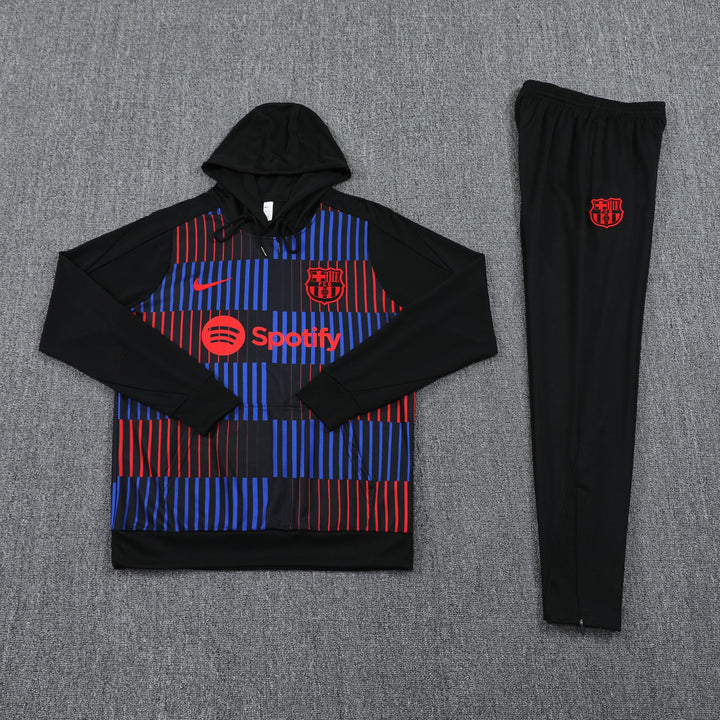 Conjunto Barcelona 2024/25 Preto - Capuz