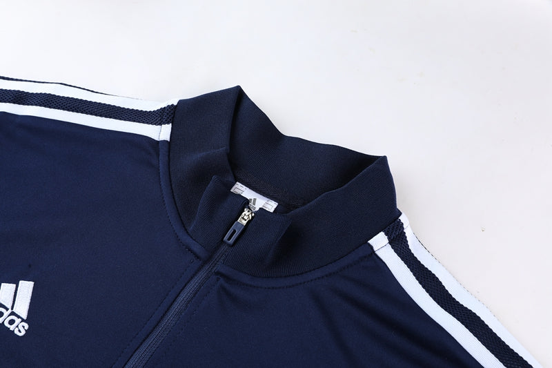 Conjunto Treino Adidas - Azul Marinho/Branco II