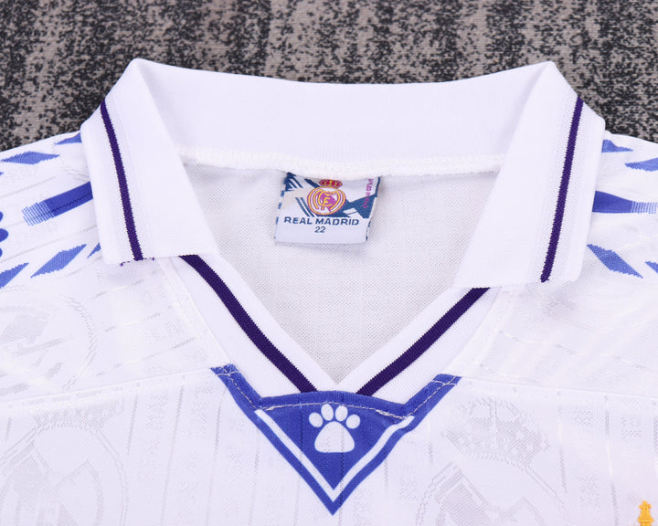 Camisa Retrô Real Madrid 1996/97 Home Infantil – Belt Sports