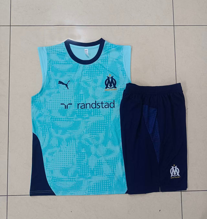 Kit Regata Olympique de Marseille 23/24 - Verde Água/Azul Marinho