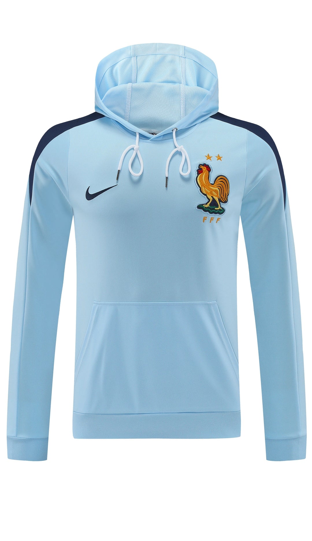Blusão França 2024/25 Azul Claro - Capuz