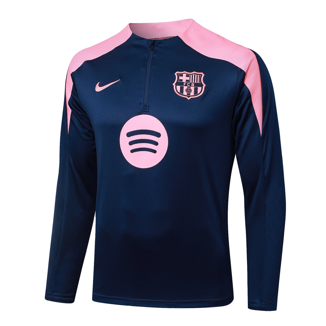 Blusão Barcelona 2025/26 - Azul Marinho/Rosa