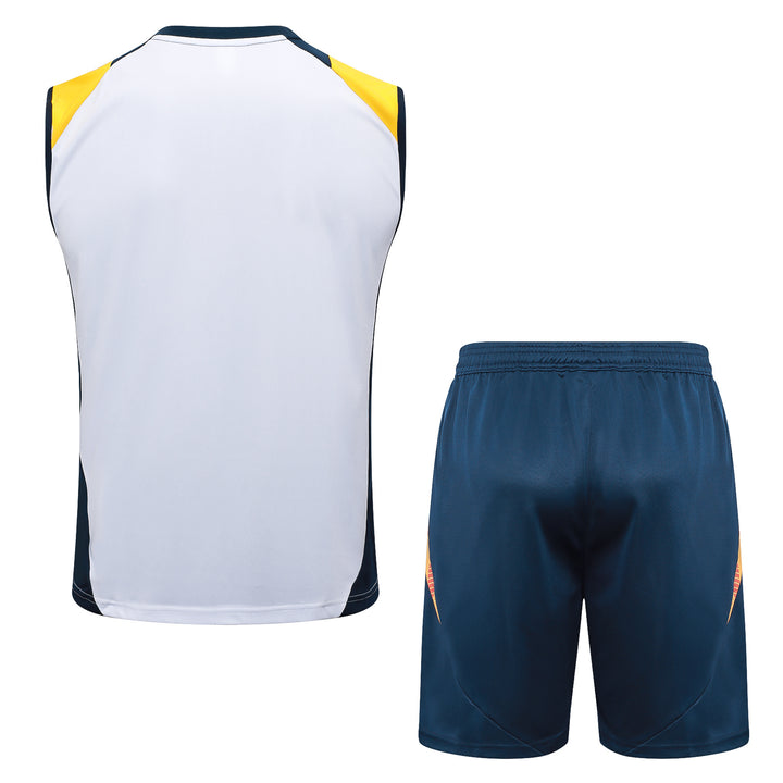 Kit Regata Real Madrid 24/25 - Branco/Amarelo