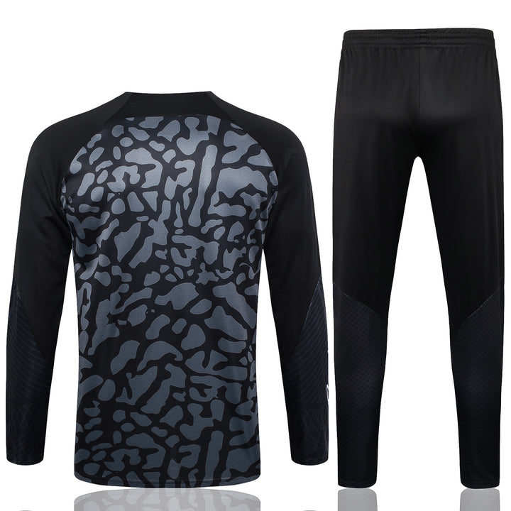 Conjunto Treino PSG 23/24 - Preto/Cinza