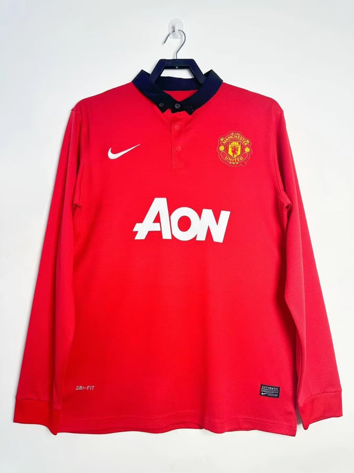 Camisa Retrô Manchester United 2013/14 Home Manga Longa – Belt Sports