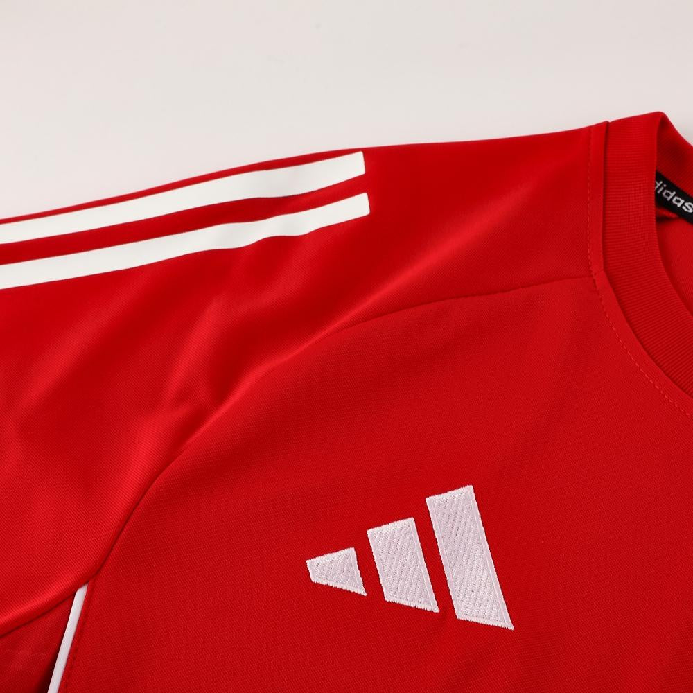 Kit Adidas - Vermelho/Cinza