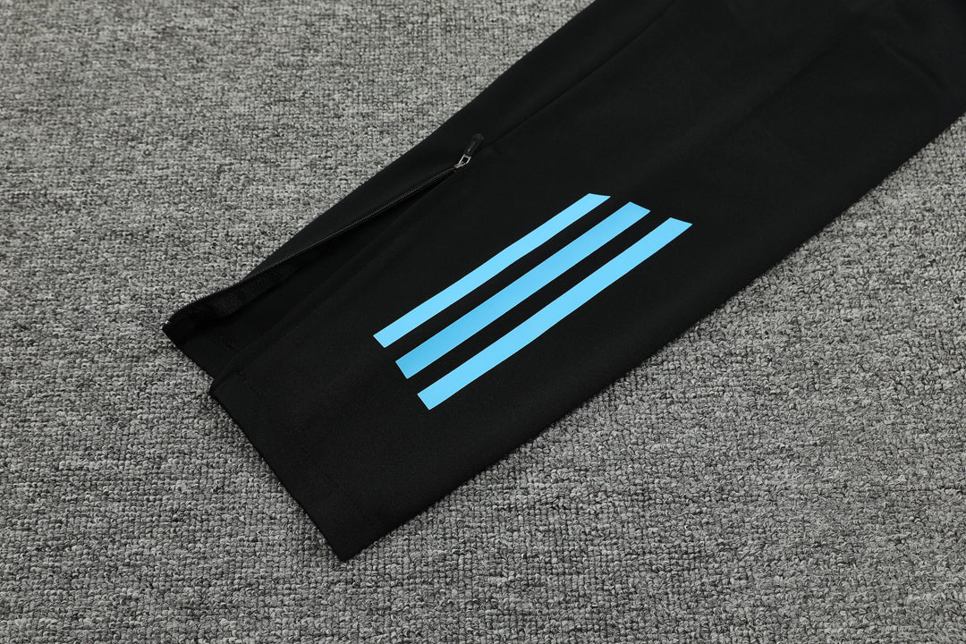 Conjunto Argentina 2024/25 Preto/Azul Claro - Capuz