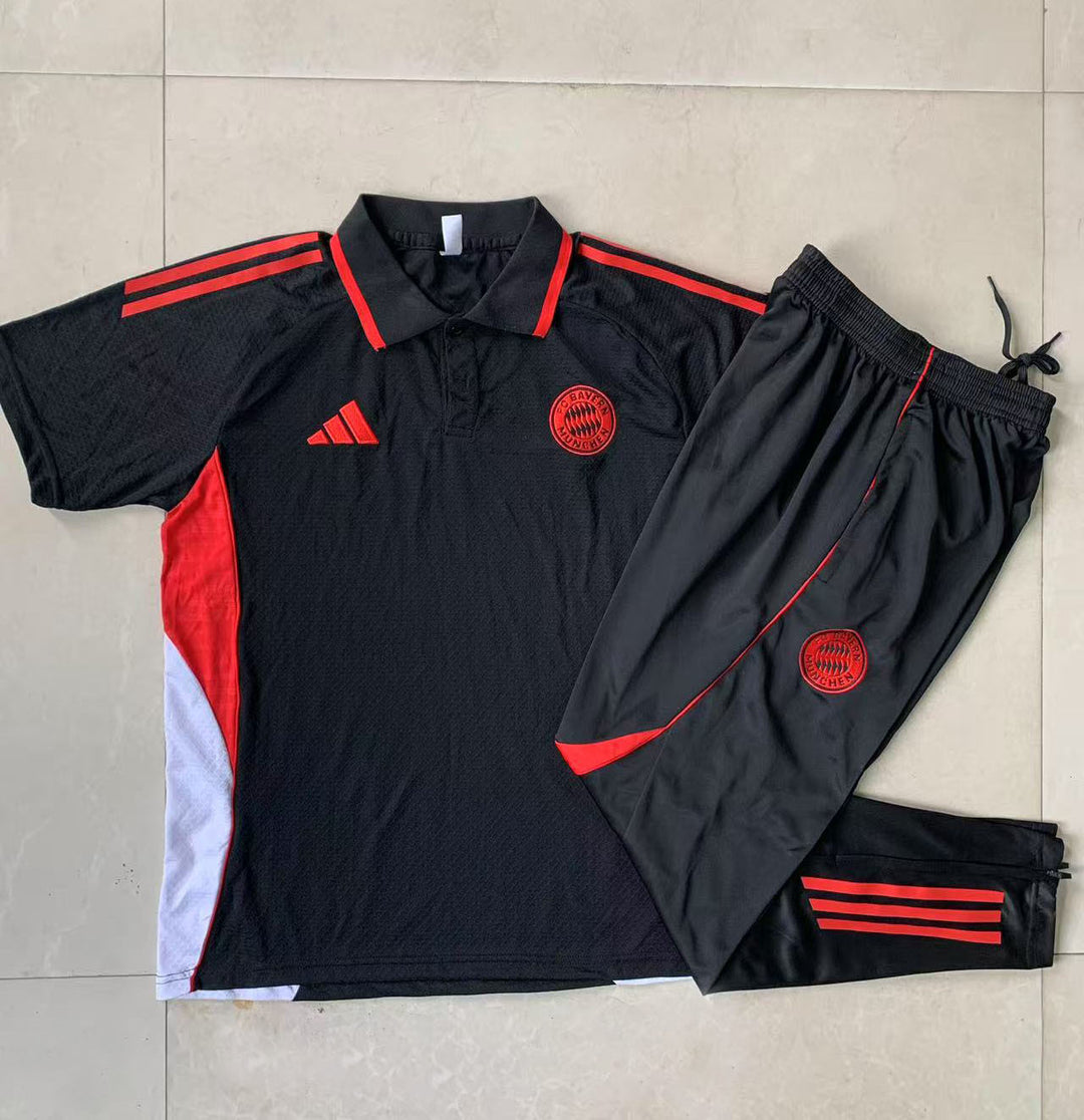 Kit Polo Bayern de Munique 25/26 - Preto
