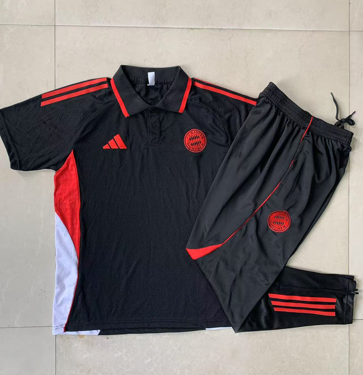 Kit Polo Bayern de Munique 25/26 - Preto