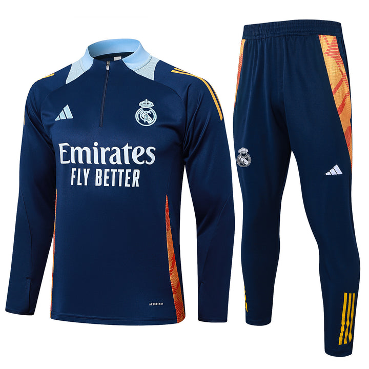Conjunto Treino Real Madrid 24/25 - Azul Marinho/Azul Claro