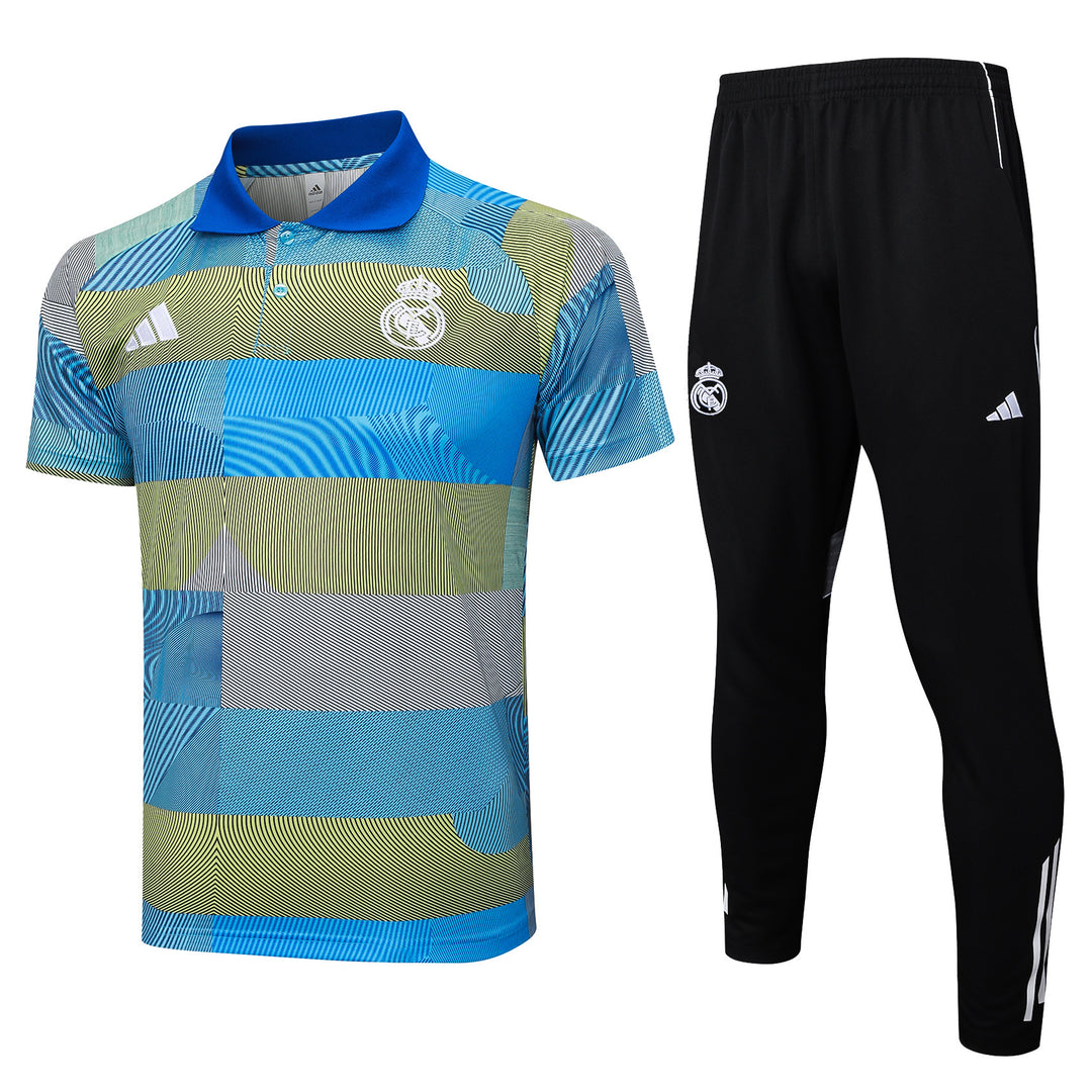 Kit Polo Real Madrid 25/26 - Azul Capri/Verde Musgo