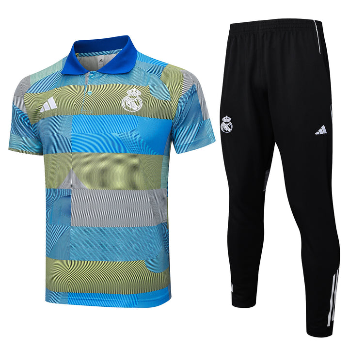 Kit Polo Real Madrid 25/26 - Azul Capri/Verde Musgo