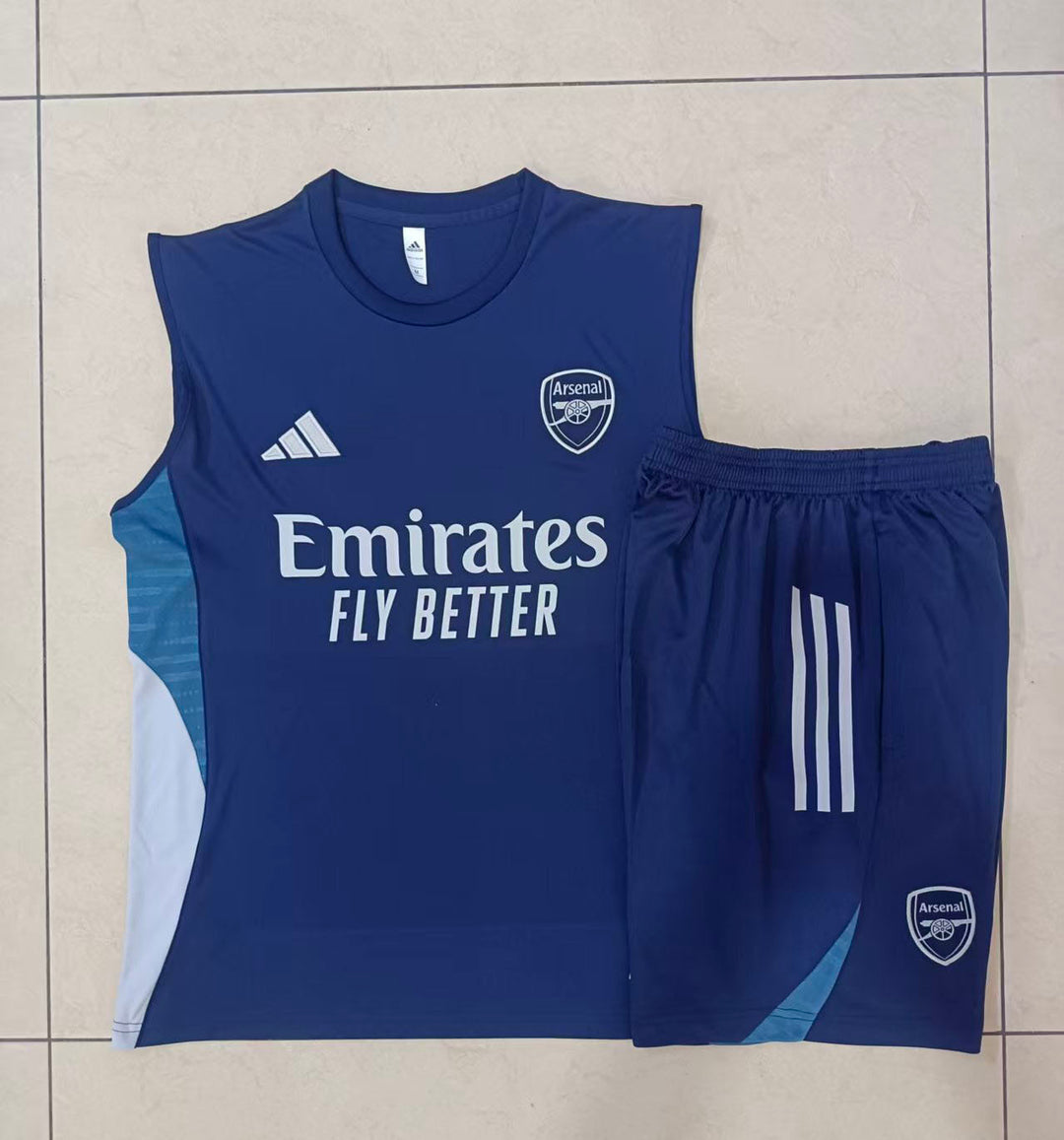 Kit Regata Arsenal 25/26 - Azul Marinho/Azul Aço