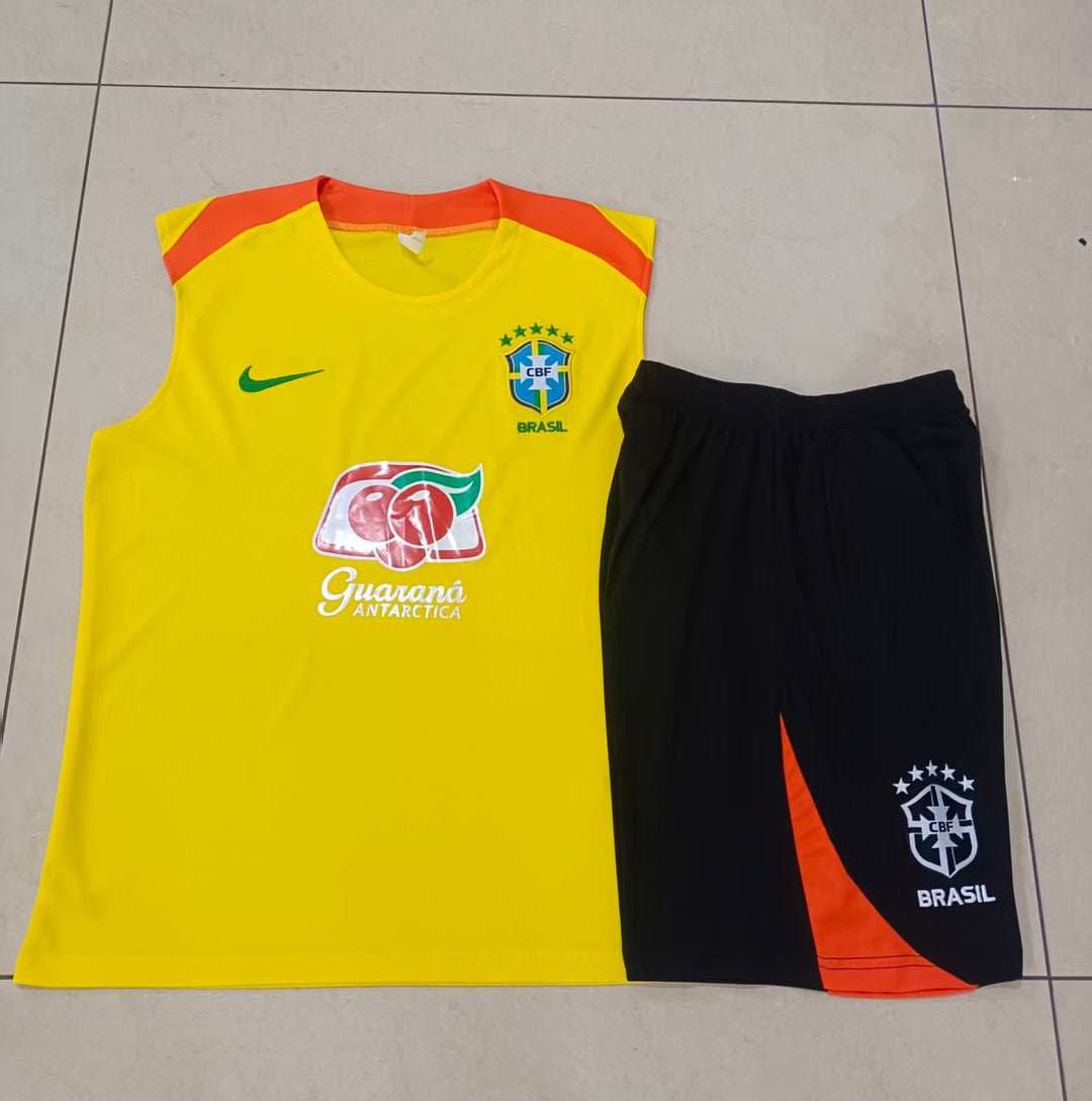 Kit Regata Brasil 25/26 - Amarelo/Laranja/Preto