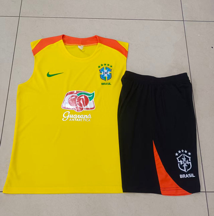 Kit Regata Brasil 25/26 - Amarelo/Laranja/Preto
