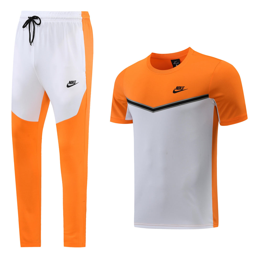 Kit Calça Nike - Laranja/Branco