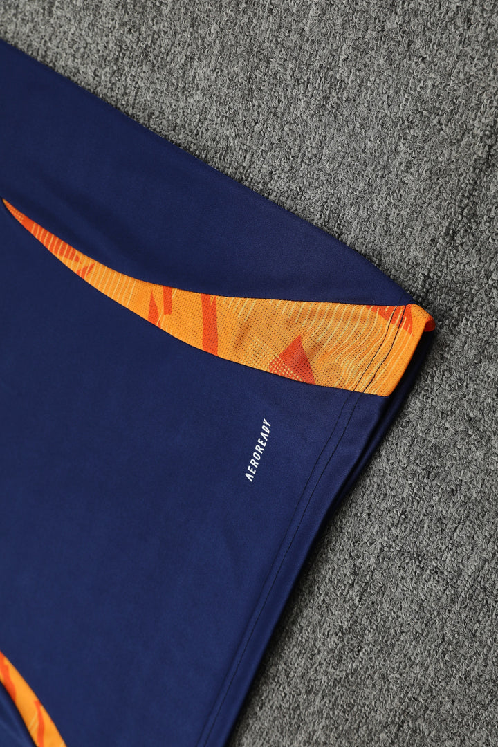Kit Adidas - Azul Escuro/Laranja