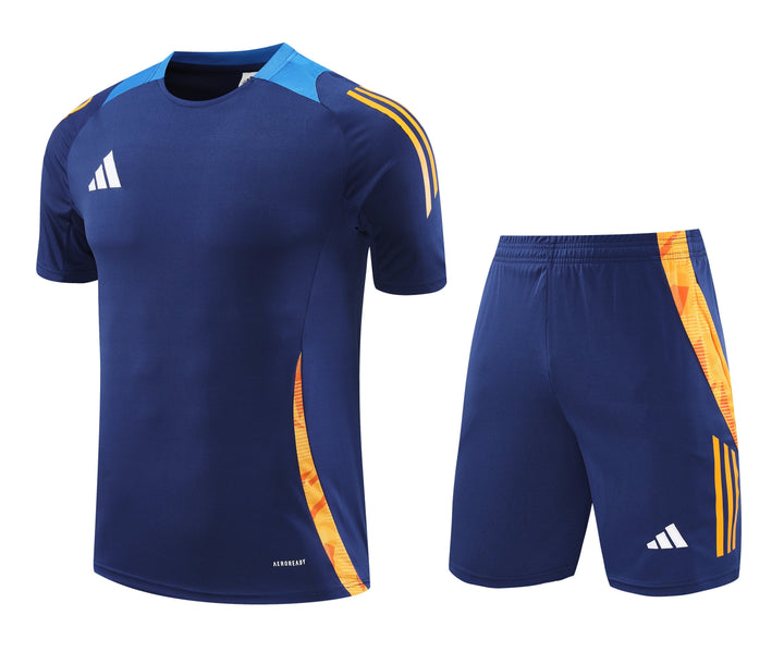 Kit Adidas - Azul Escuro/Laranja
