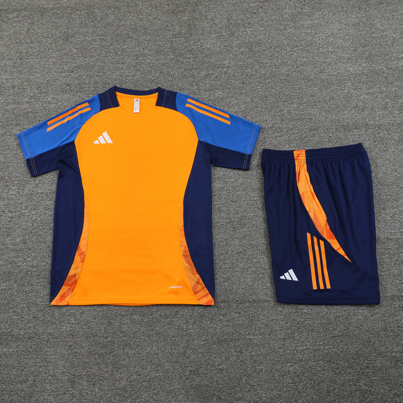 Kit Adidas - Laranja/Azul Escuro