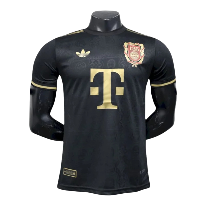 Camisa Bayern de Munique 24/25 125 anos - Versão Jogador Preta