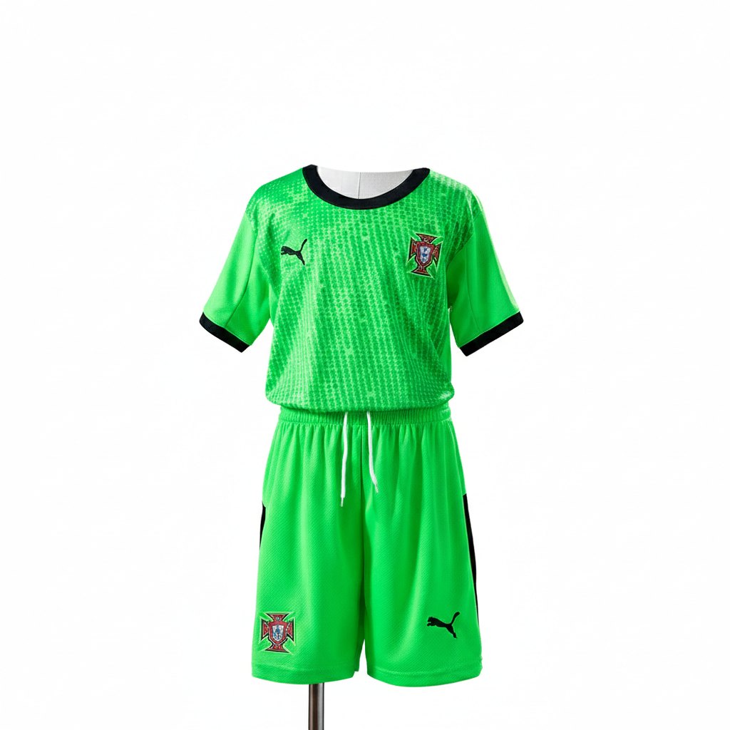Conjunto Infantil Goleiro Portugal 2026