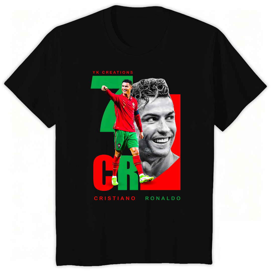 Camiseta CR7 Streetwear Masculina - Preto