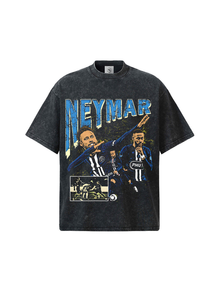 Camiseta Neymar PSG Oversized Masculina - Preto