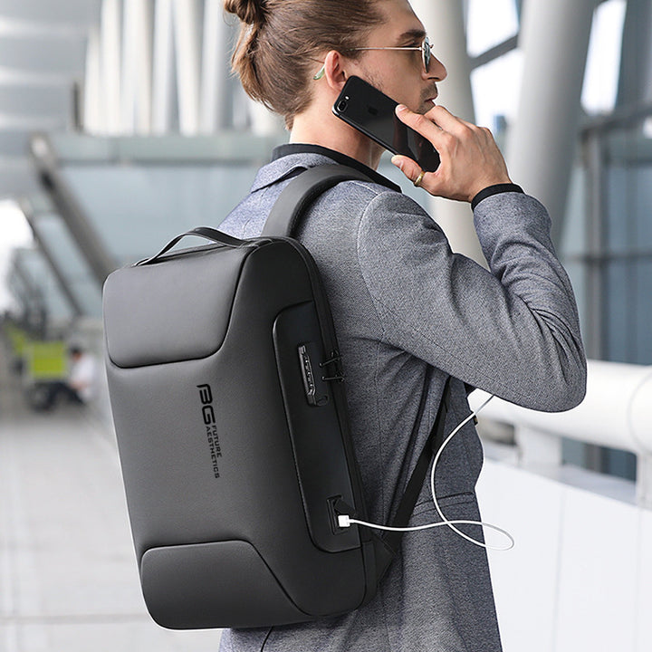 Mochila Executiva Antifurto Impermeável - Azul