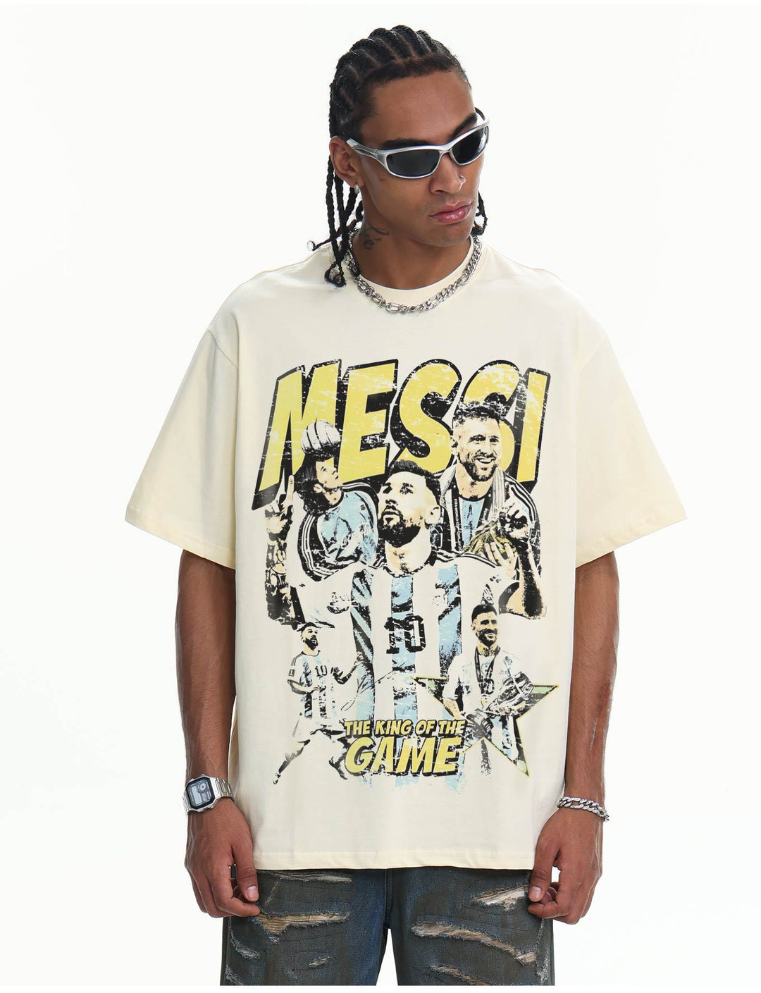 Camiseta Messi Argentina King of the Game Masculina - Preta