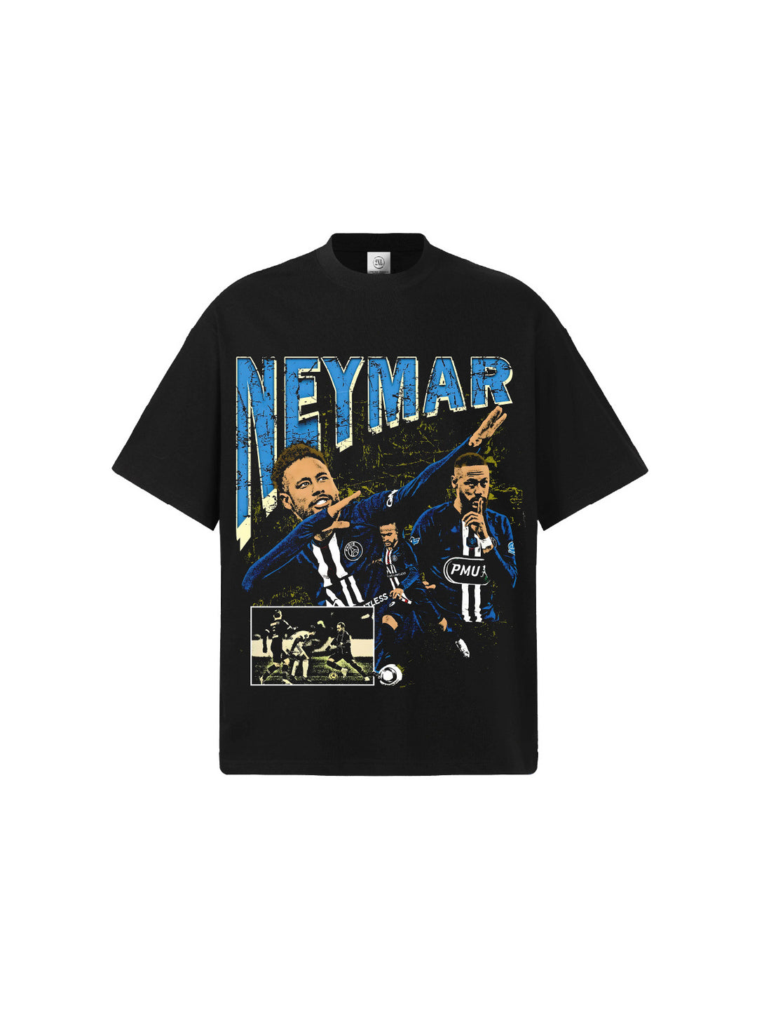 Camiseta Neymar PSG Oversized Masculina - Preto