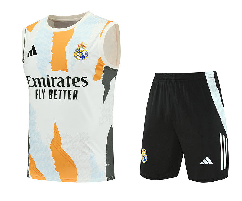 KIT REGATA REAL MADRID 25/26 - BRANCO/AMARELO