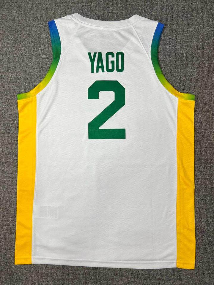 Regata Seleção Brasileira Basquete 24/25 Olimpiadas Branca