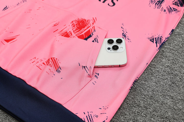 Blusão PSG 2024/25 Rosa - Capuz
