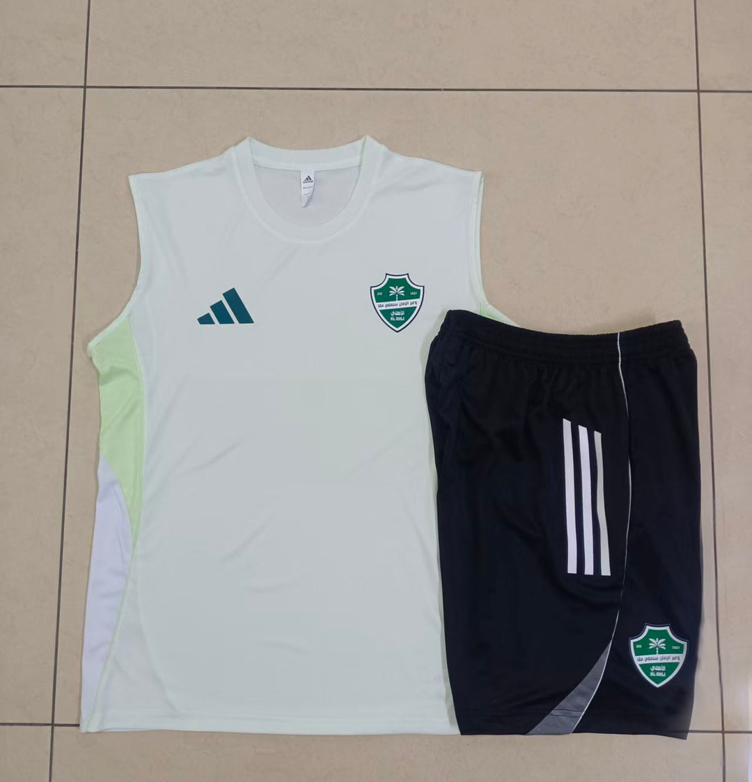Kit Regata Al-Ahli Saudi 25/26 - Branco/Menta Suave/Preto